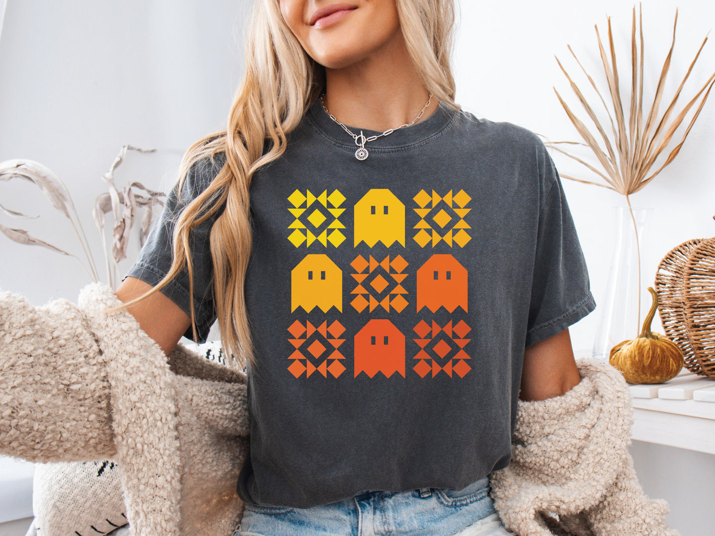 Ombre Ghost Quilt Block T-Shirt
