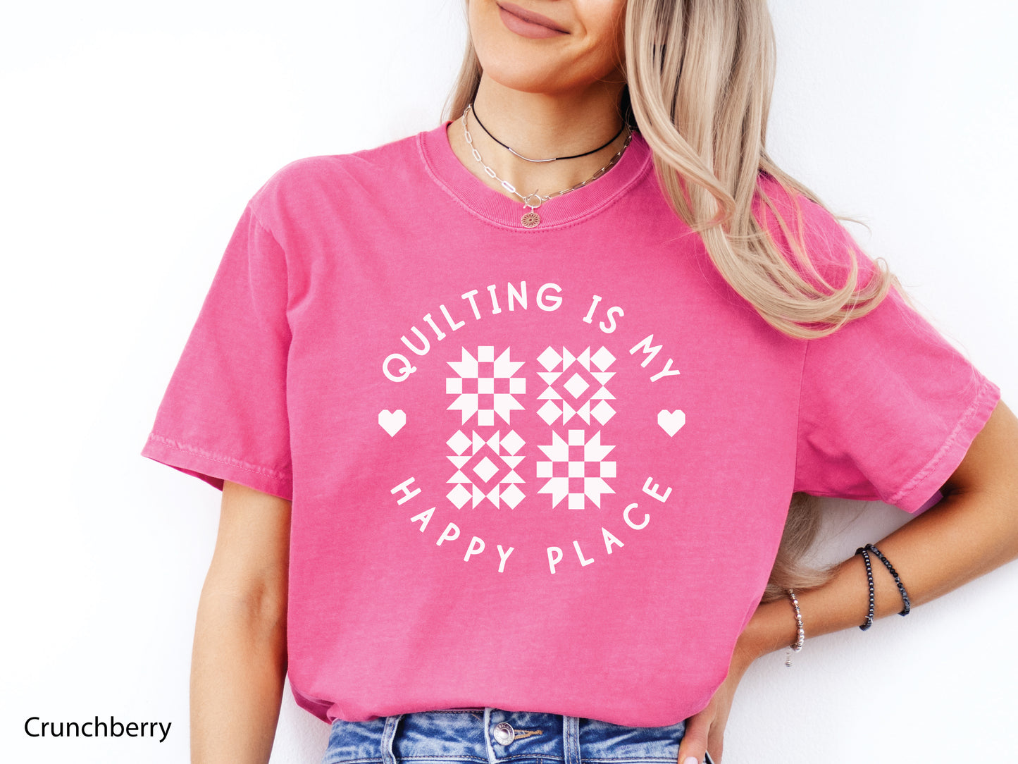 Quilting Is My Happy Place T-Shirt