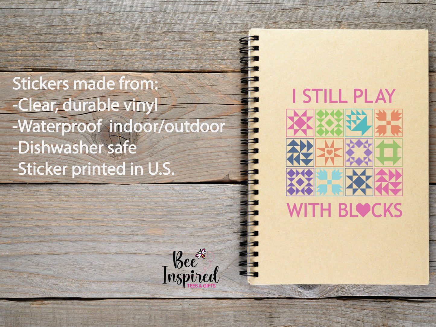 I Still Play With Blocks Vinyl Sticker