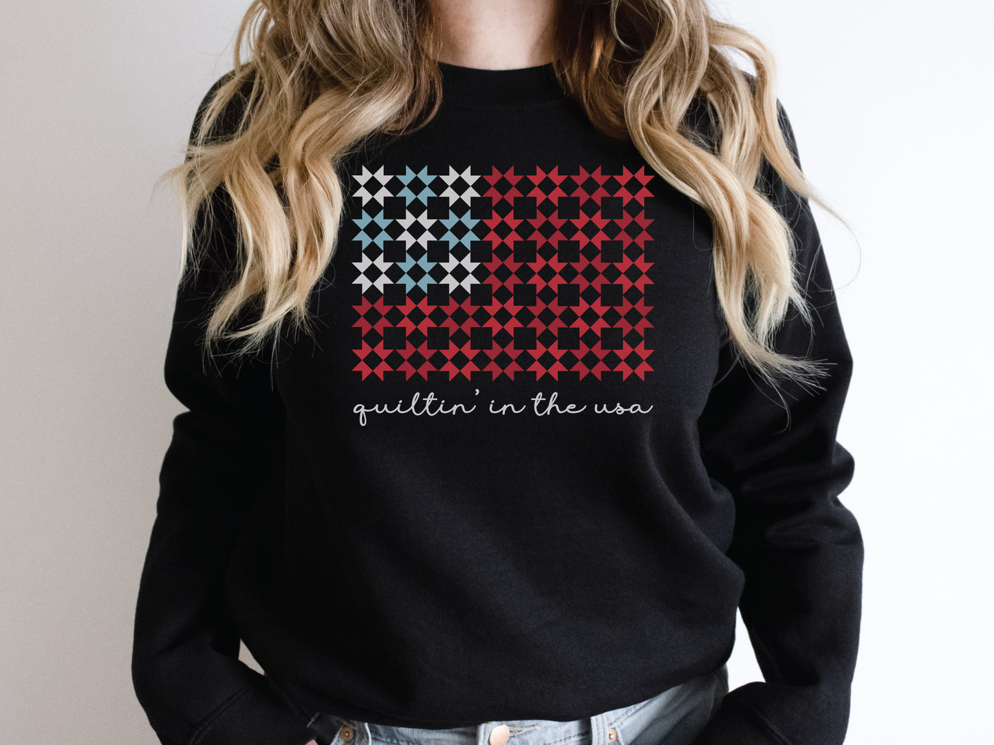 Quiltin In The USA Sweatshirt