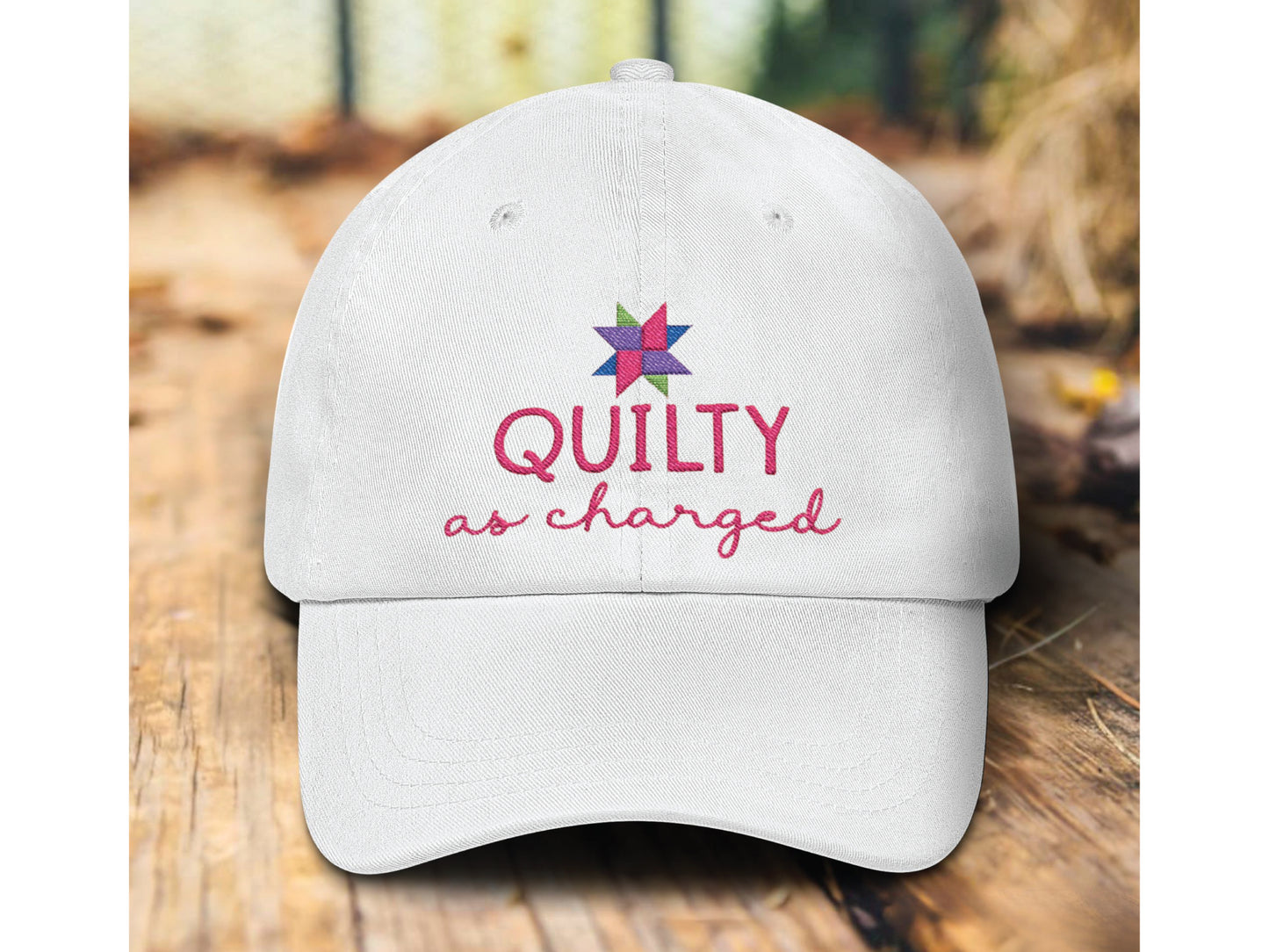 Quilty As Charged Embroidery Hat