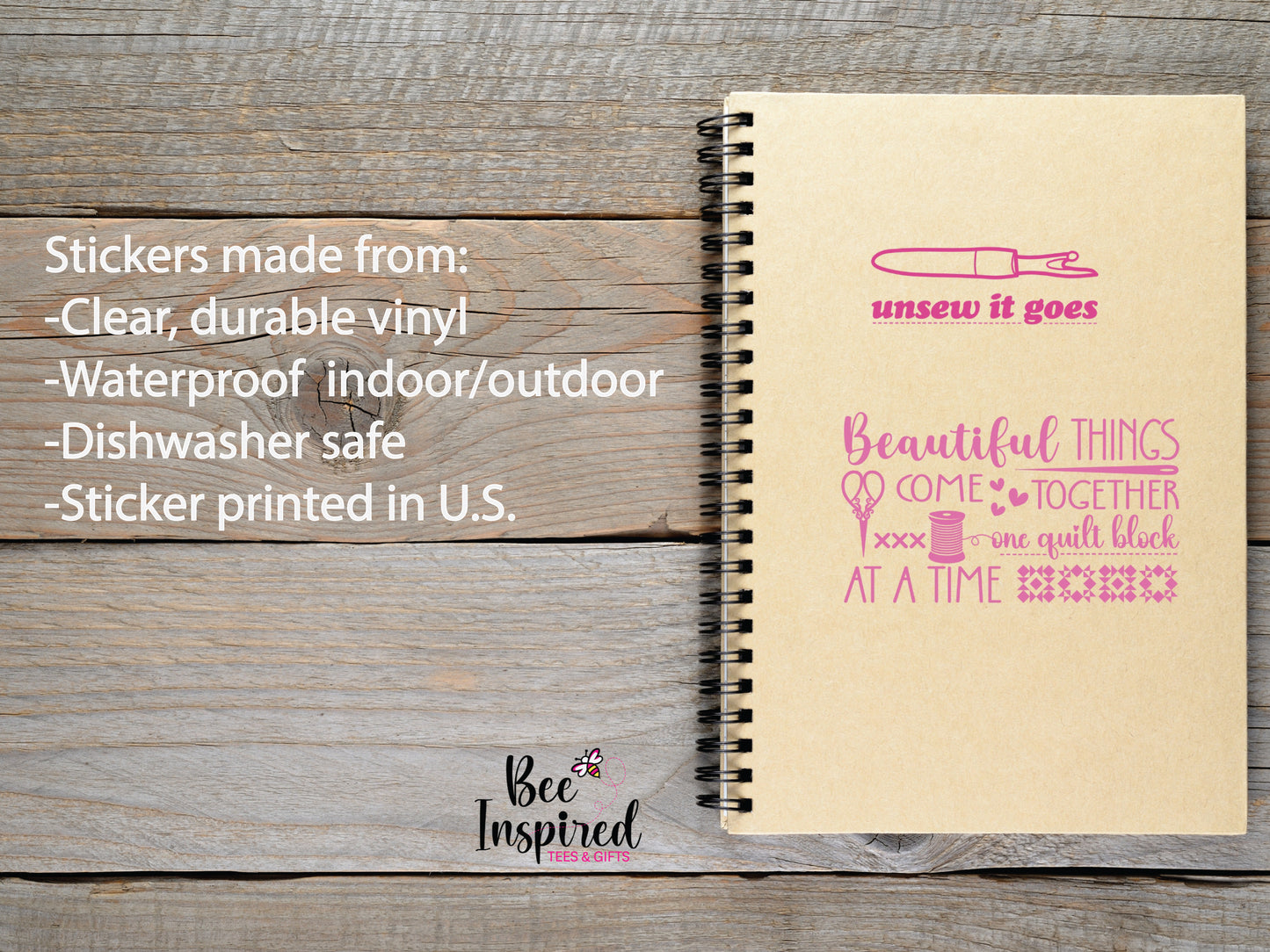 Unsew It Goes Vinyl Sticker