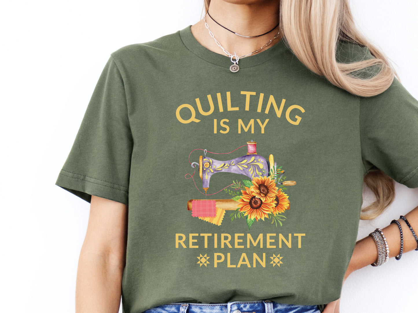 Quilting Is My Retirement Plan T-Shirt