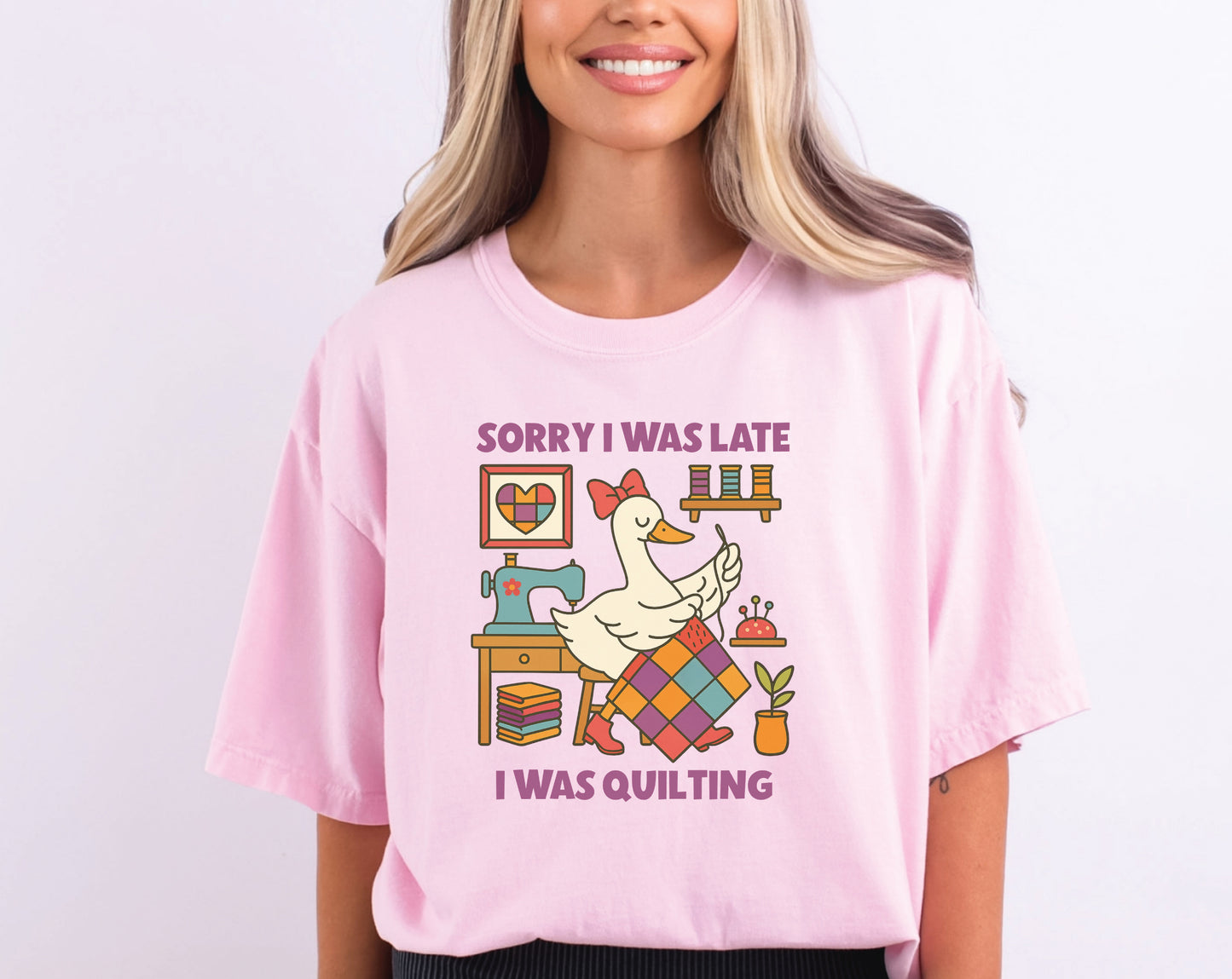 Sorry I Was Late, I Was Quilting T-Shirt