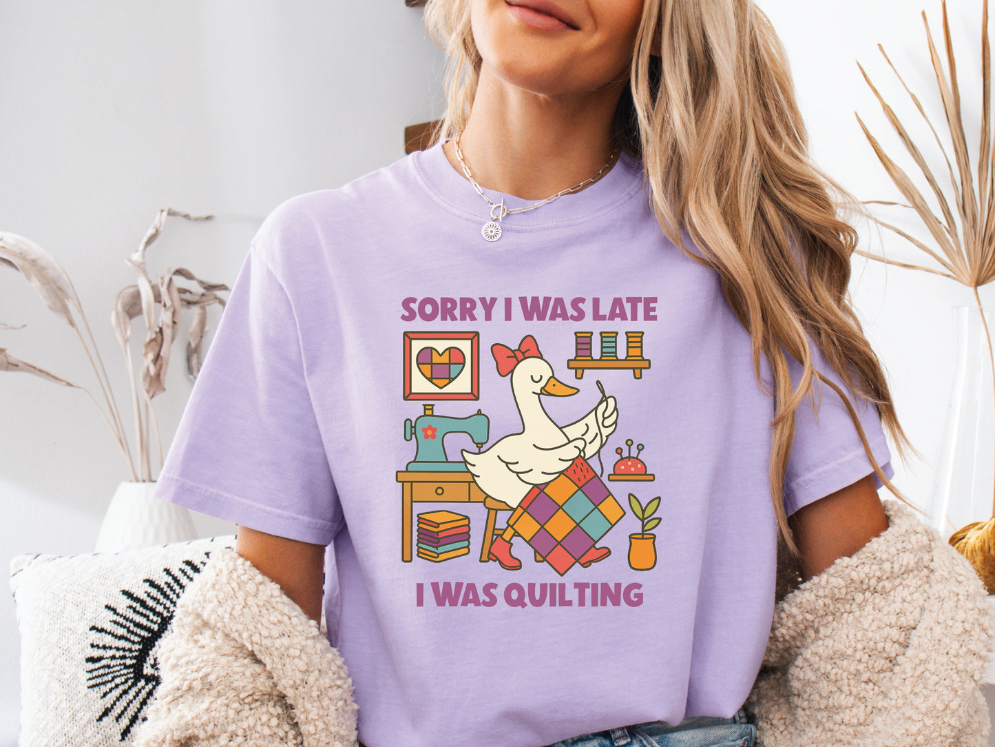 Sorry I Was Late, I Was Quilting T-Shirt