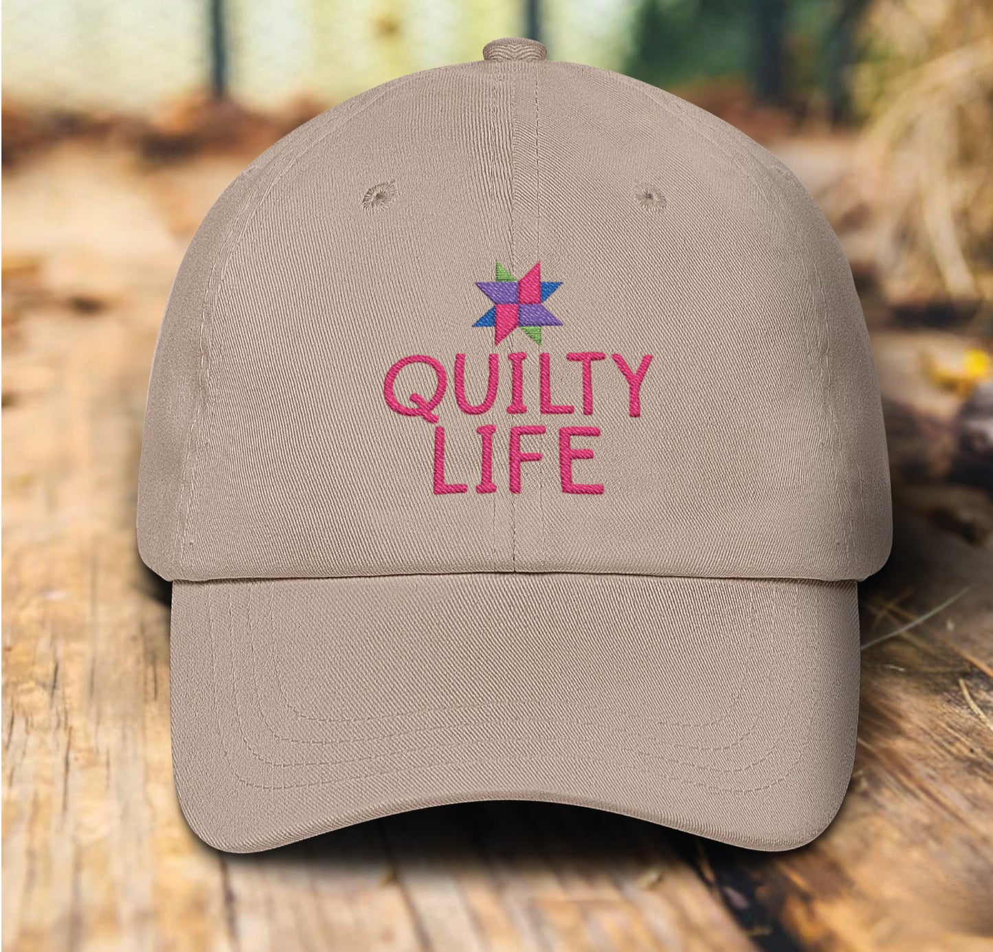 Quilty Life Embroidery Hat