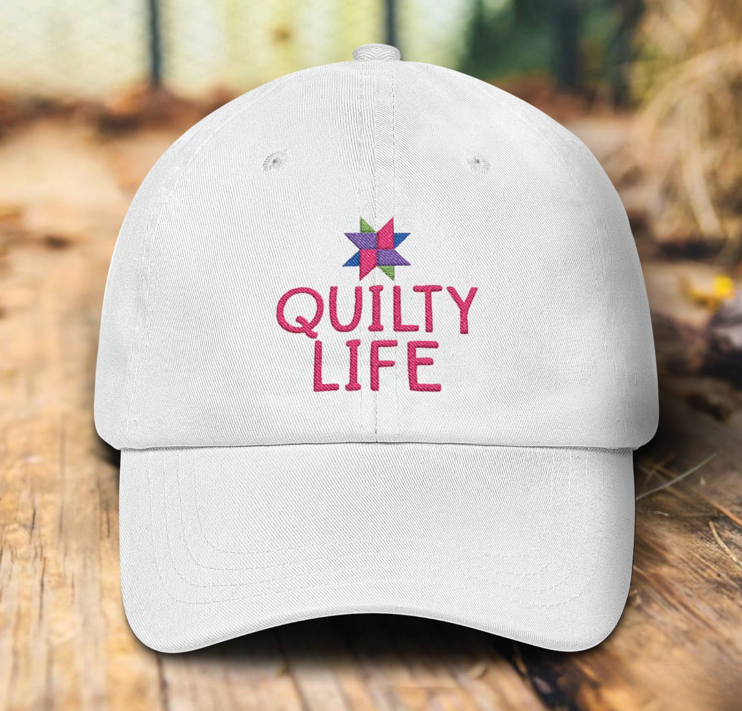 Quilty Life Embroidery Hat