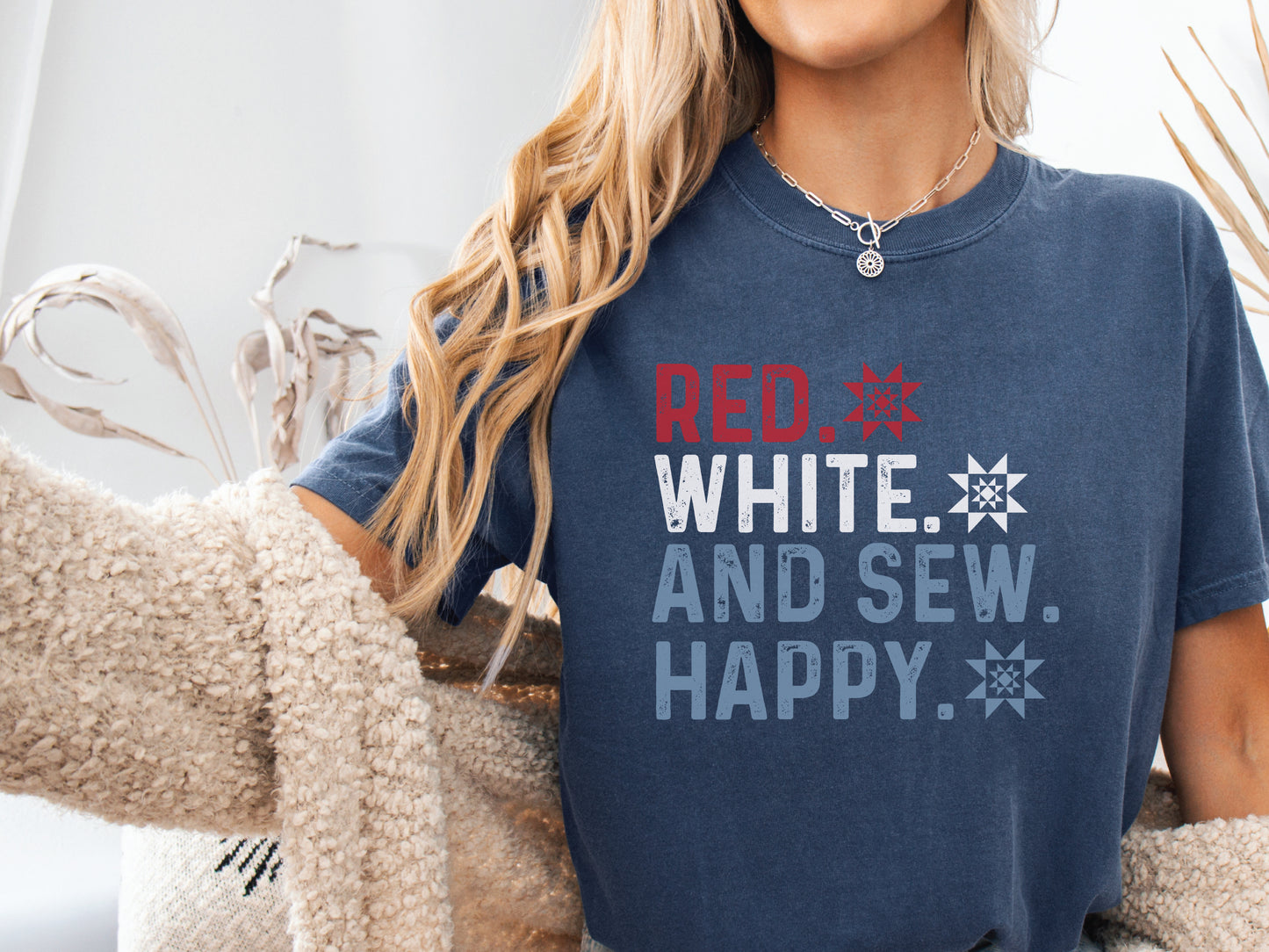 Red, White, and Sew Happy T-Shirt