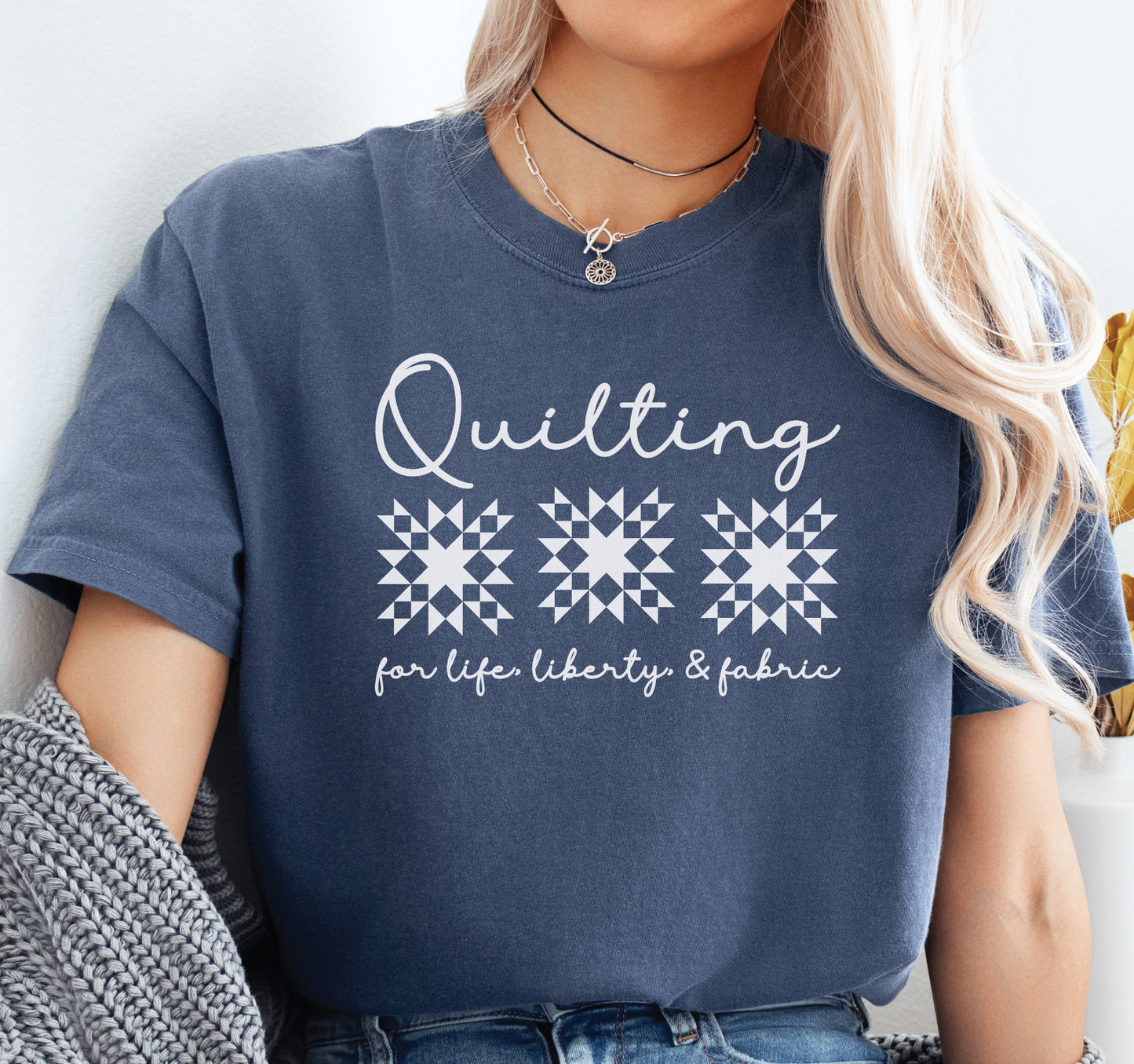 Quilting for Life, Freedom & Fabric T-Shirt