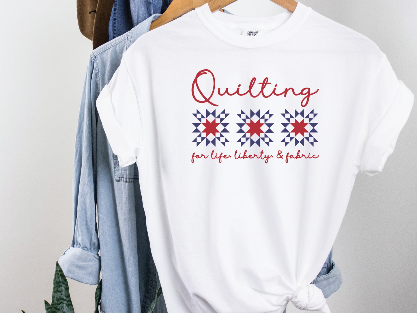 Quilting for Life, Freedom & Fabric T-Shirt