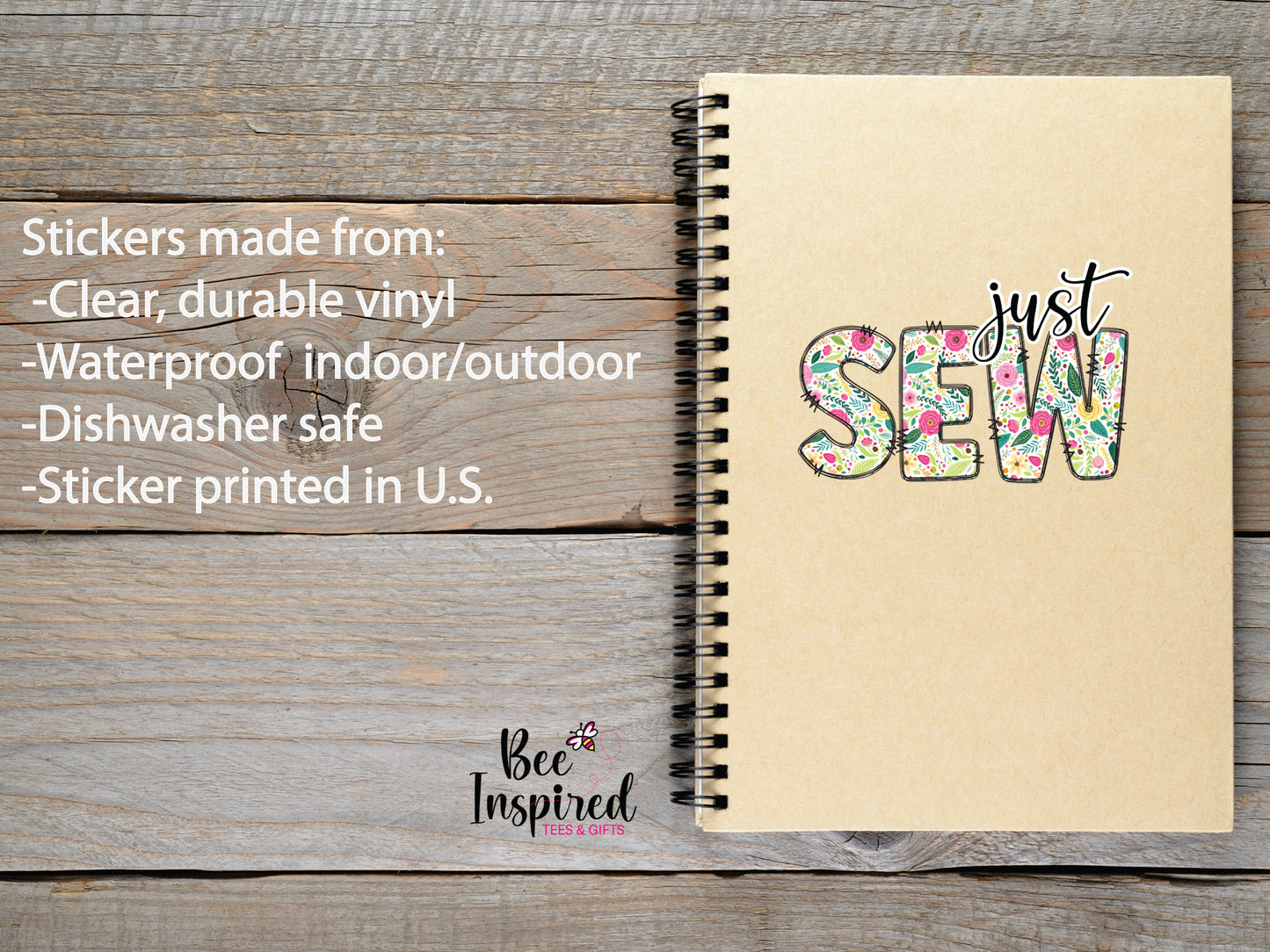 Just Sew Vinyl Sticker