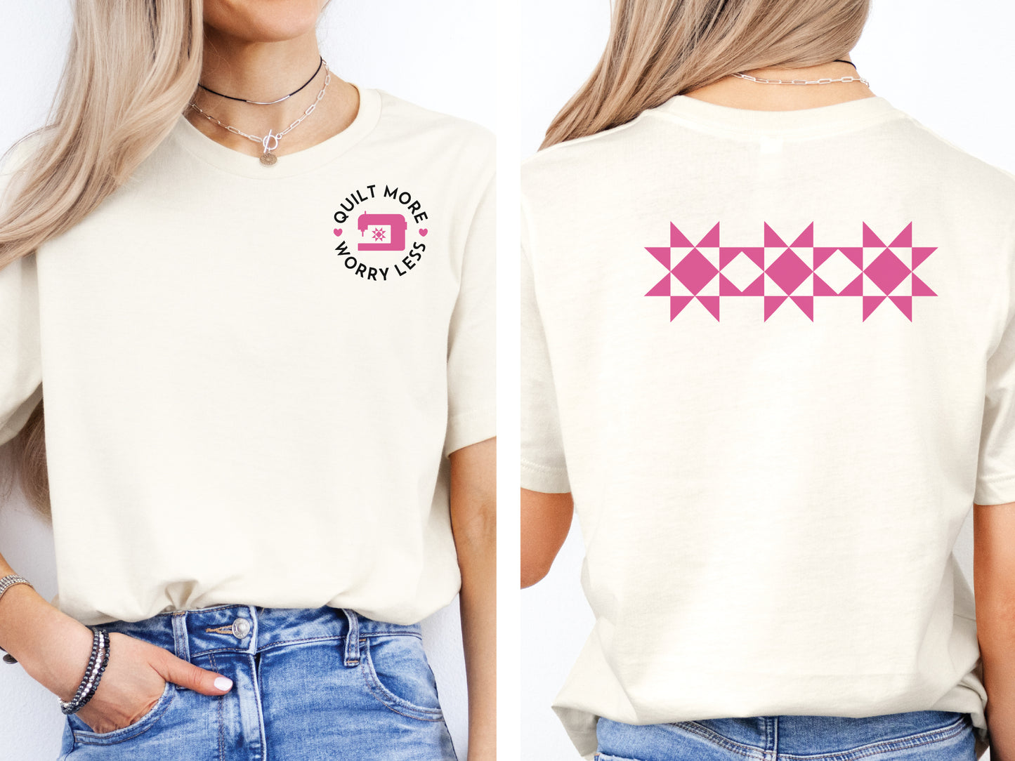 Quilt More, Worry Less T-Shirt