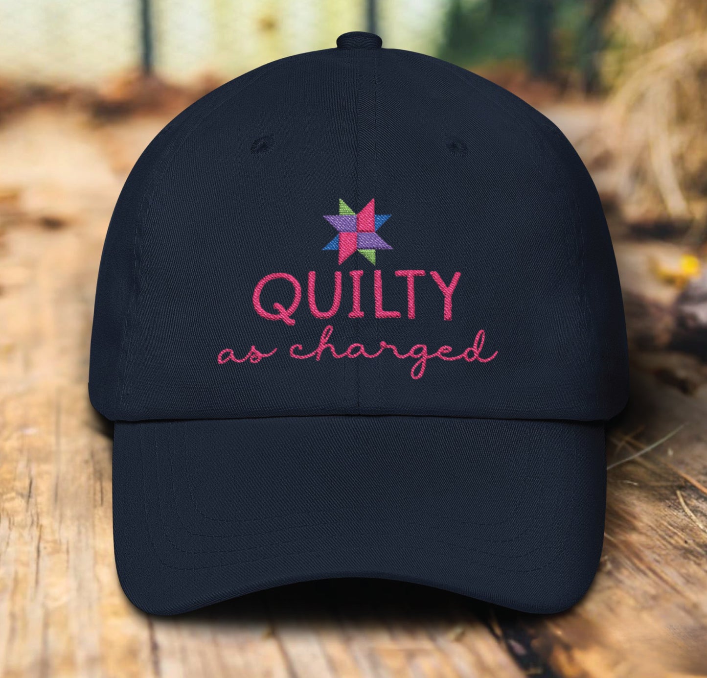 Quilty As Charged Embroidery Hat