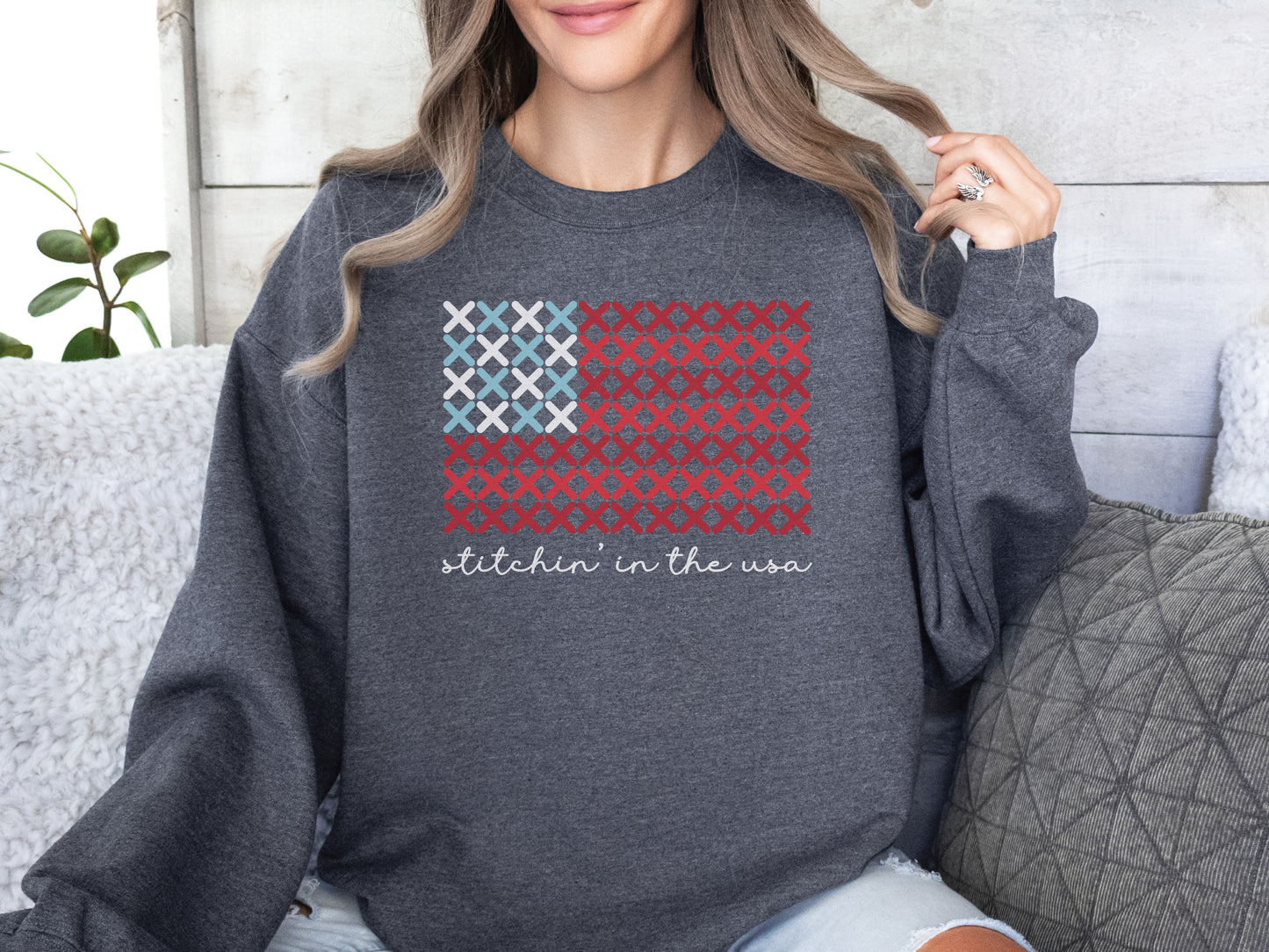 Stitchin In The USA Sweatshirt
