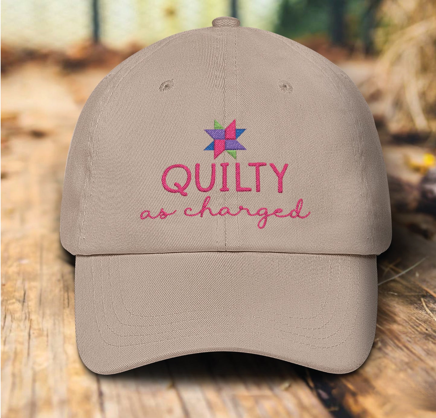 Quilty As Charged Embroidery Hat