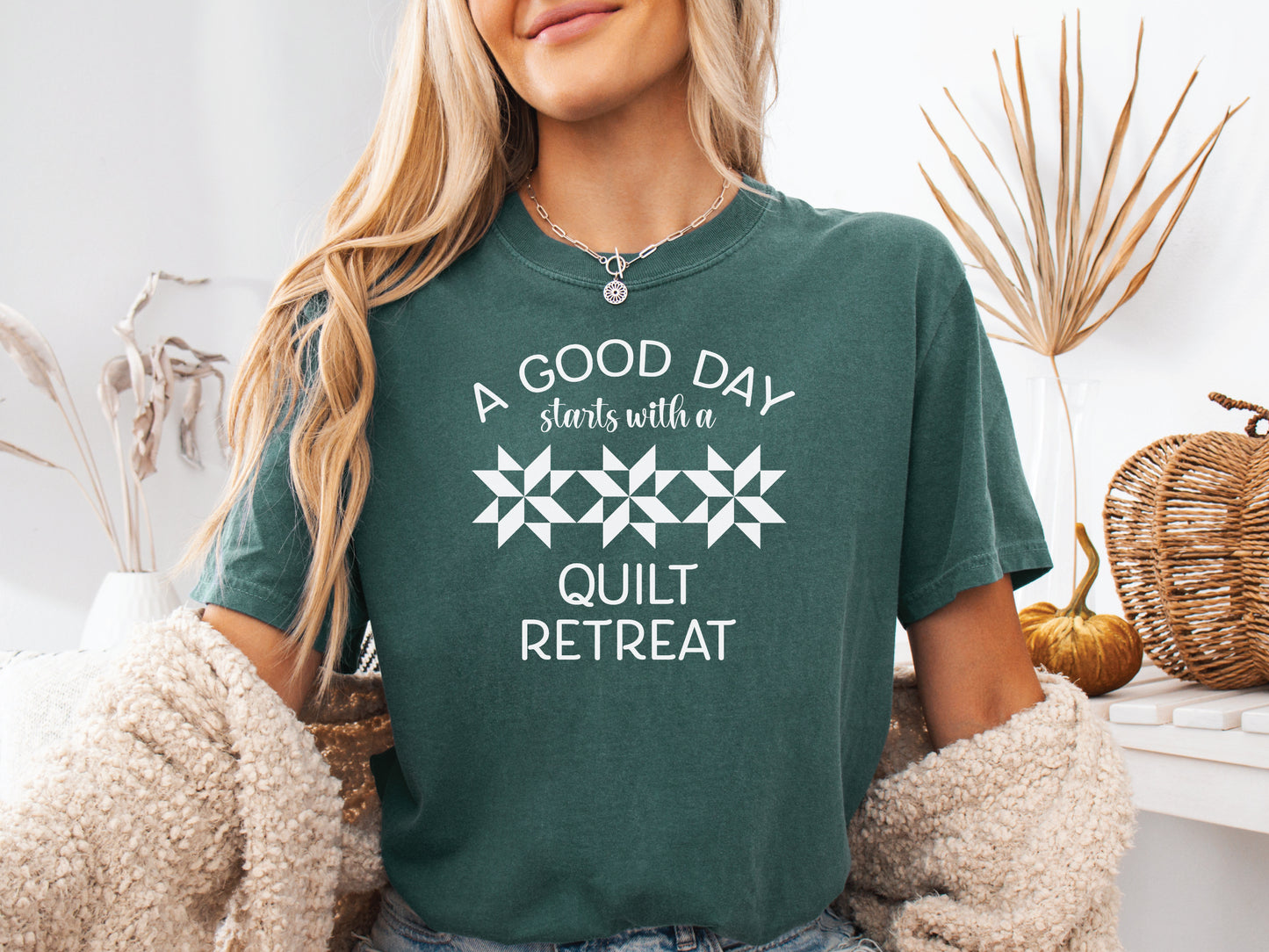 A Good Day Starts With A Quilt Retreat T-Shirt