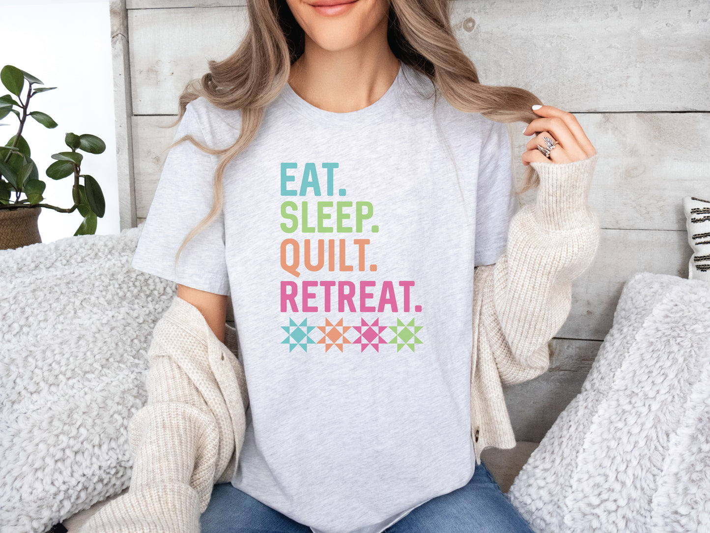 Eat Sleep Quilt Retreat T-Shirt