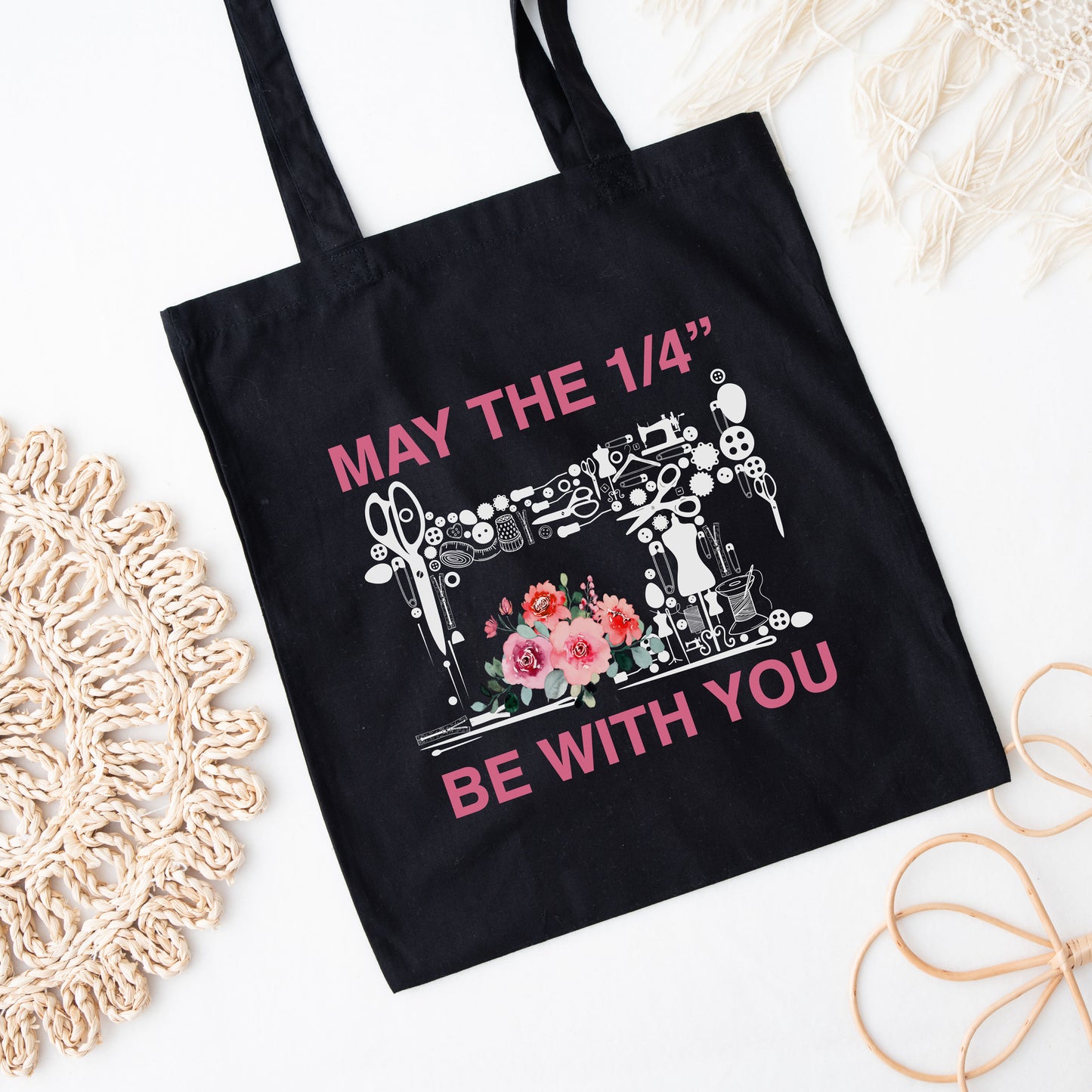 May the 1/4 Be With You Canvas Tote Bag