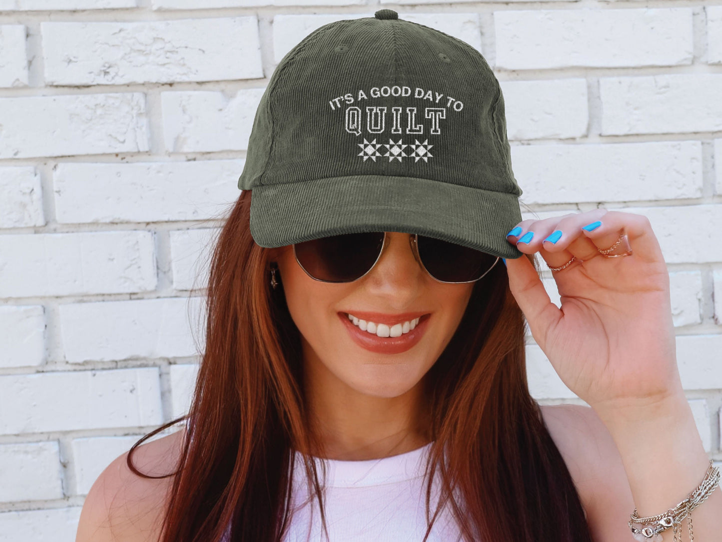 Good Day To Quilt Embroidered Hat