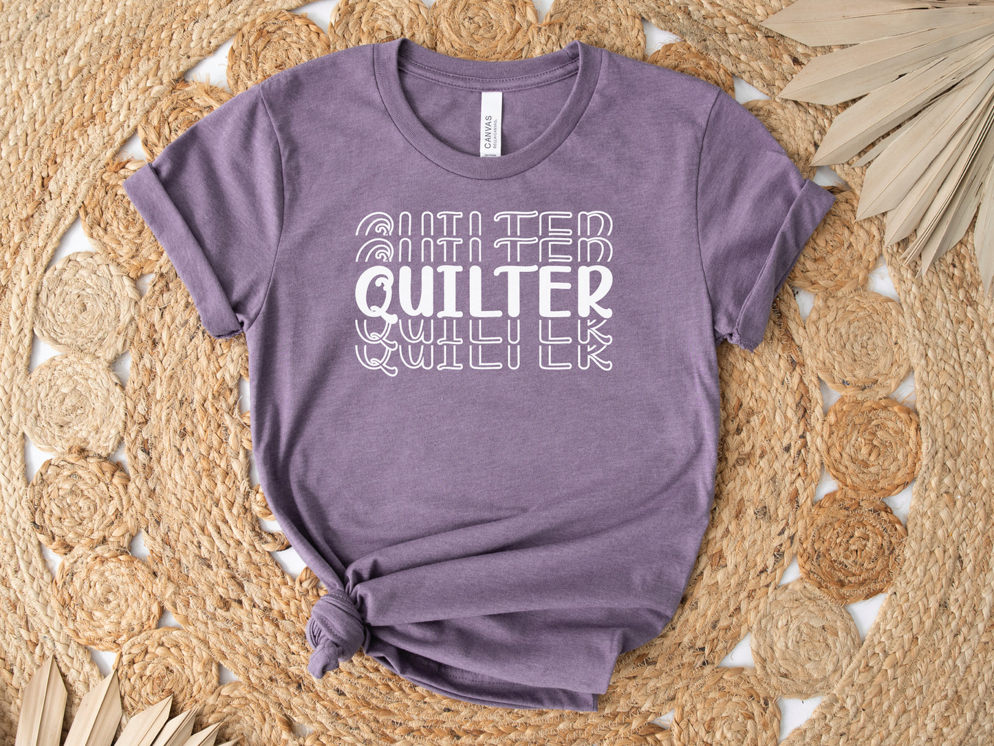 Quilter Stacked Text T-Shirt