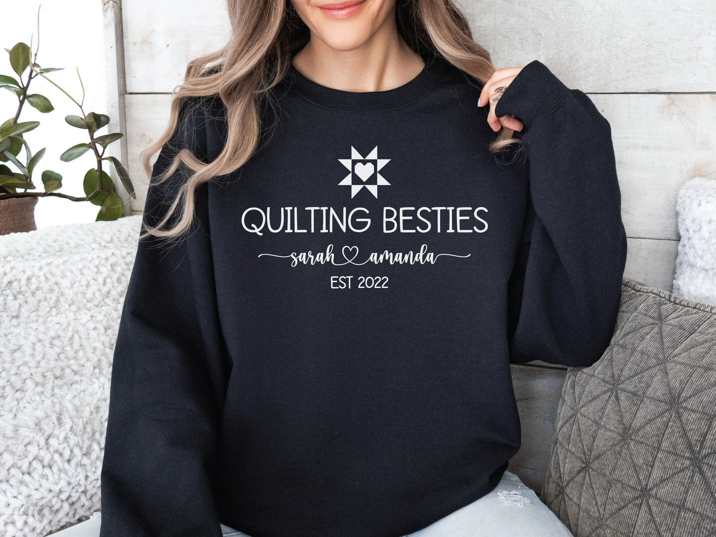 Quilting Besties Personalized Sweatshirt