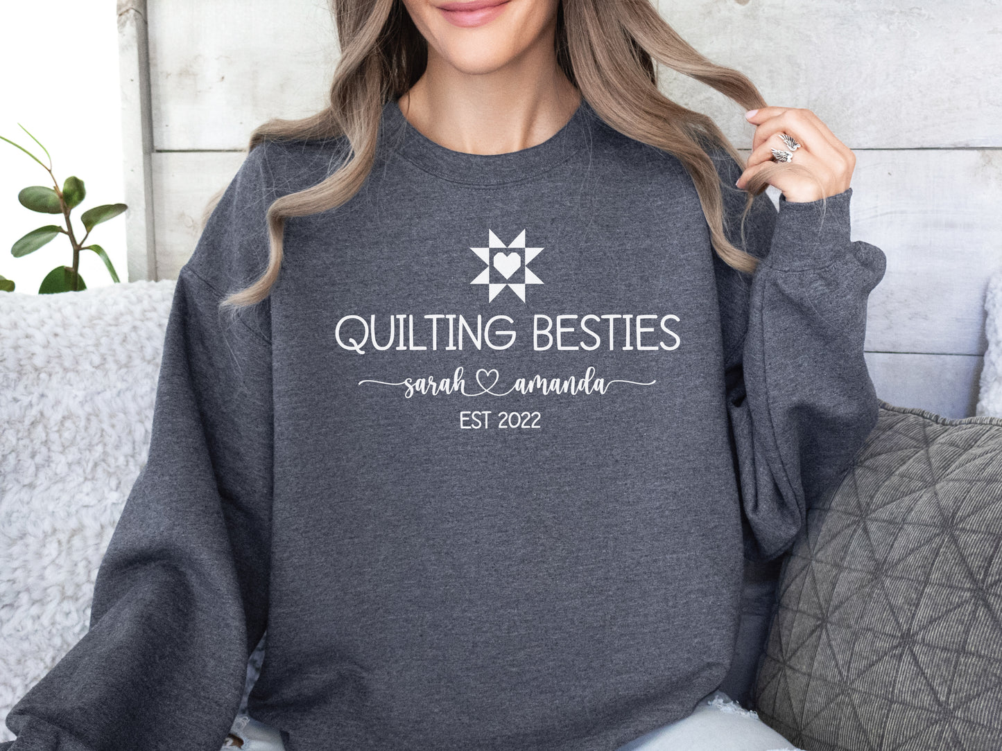Quilting Besties Personalized Sweatshirt