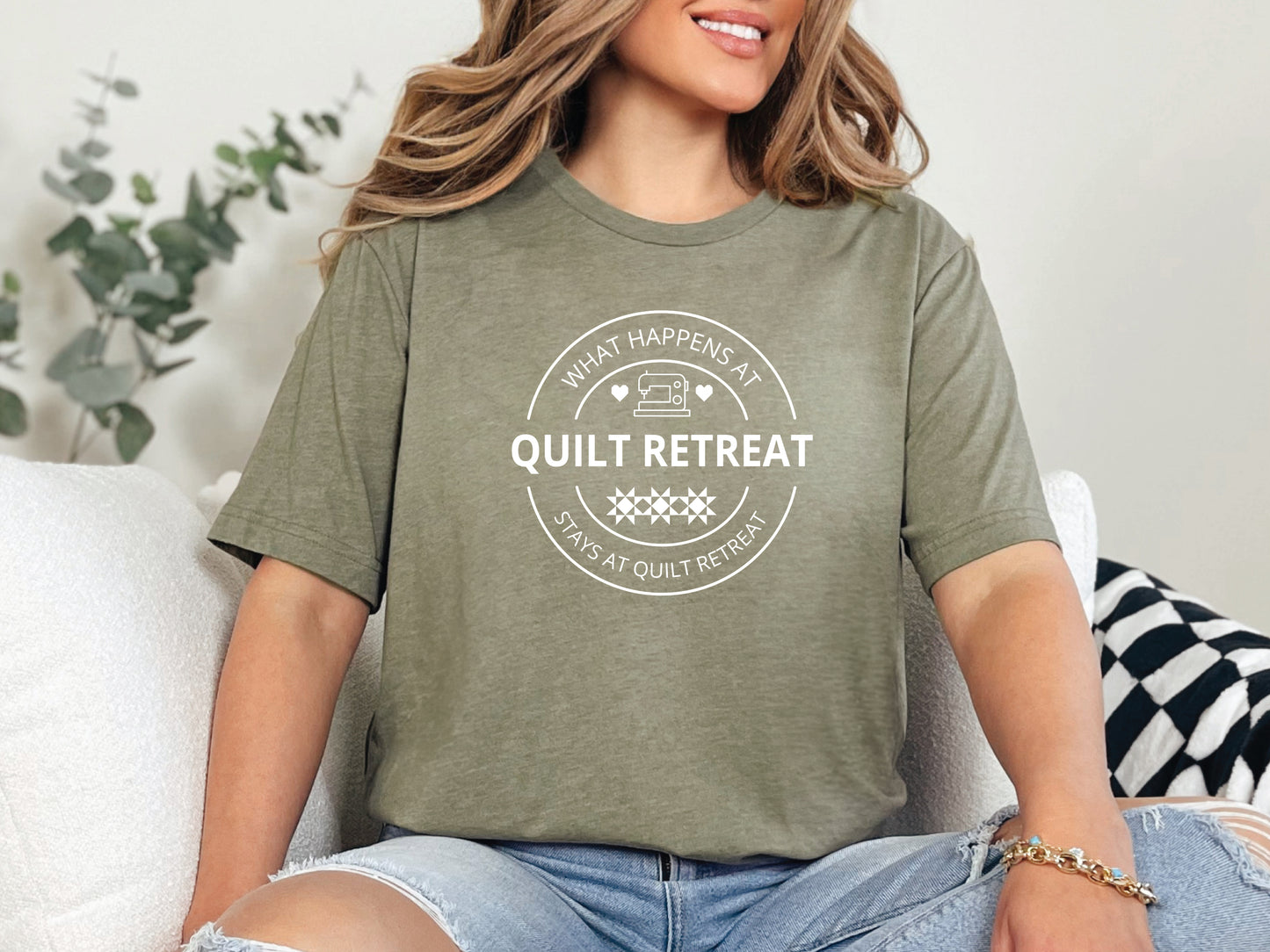 What Happens At Quilt Retreat, Stays At Quilt Retreat T-Shirt