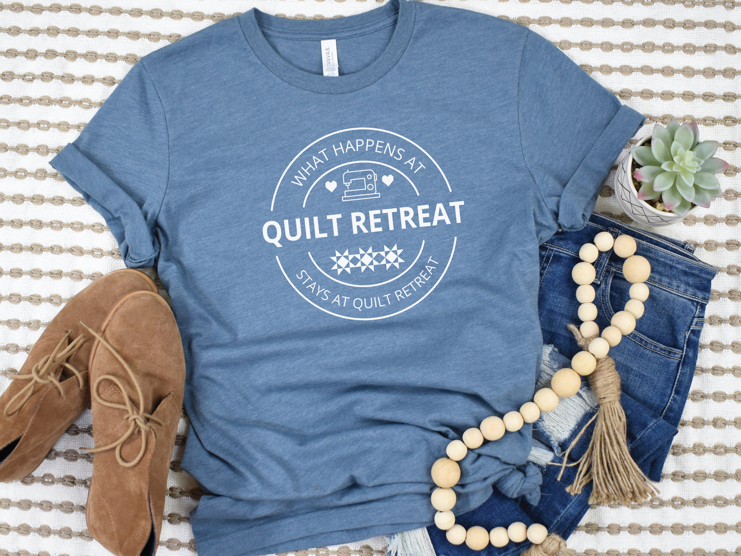 What Happens At Quilt Retreat, Stays At Quilt Retreat T-Shirt