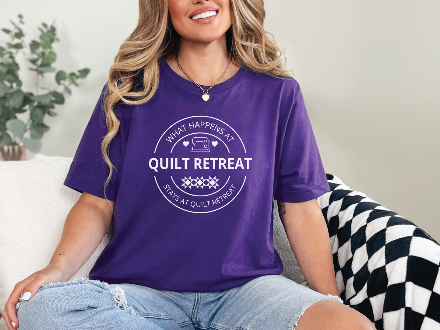 What Happens At Quilt Retreat, Stays At Quilt Retreat T-Shirt