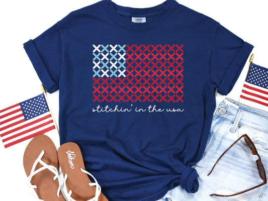 Stitchin' In The USA T-Shirt