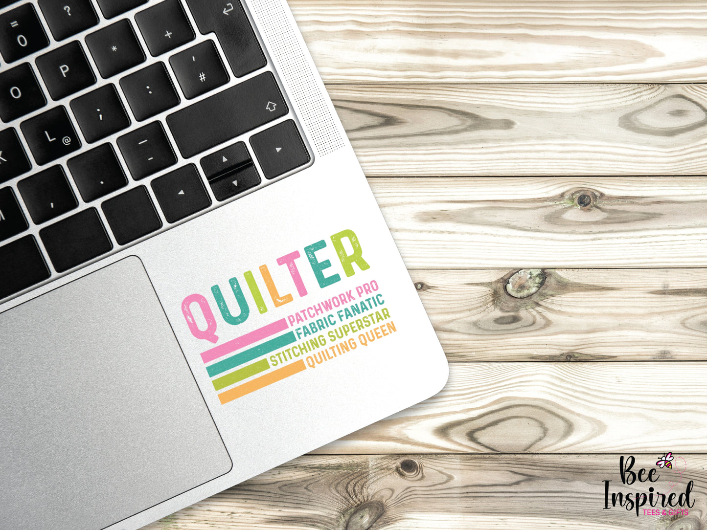 Quilter Patchwork Pro Vinyl Sticker