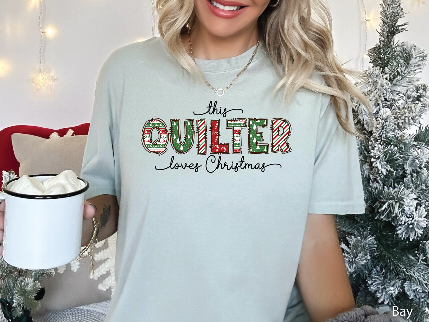 This Quilter Loves Christmas T-Shirt