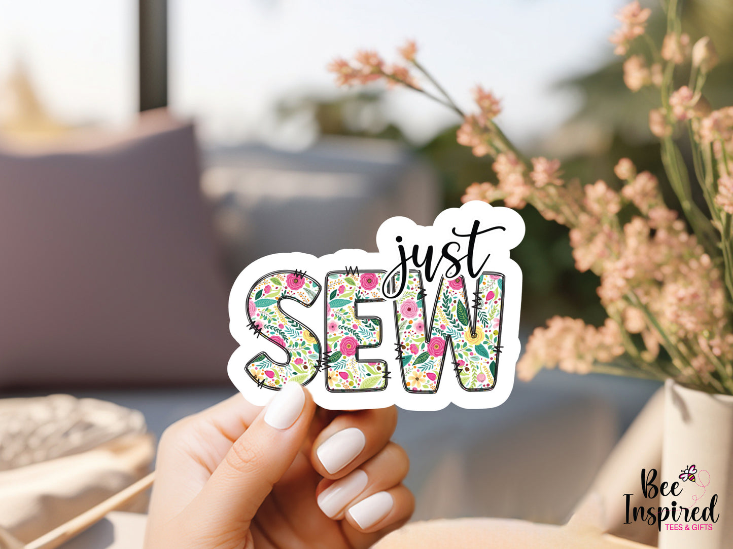 Just Sew Vinyl Sticker