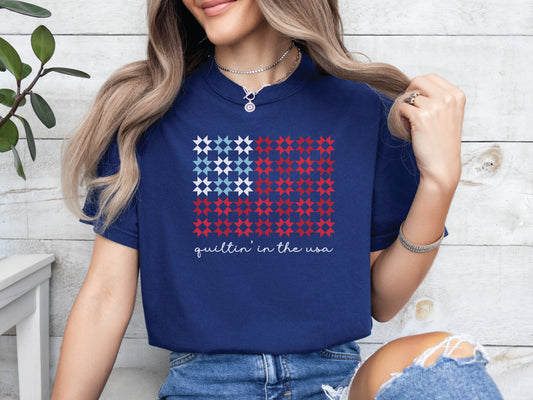 Quiltin' In the USA T-Shirt