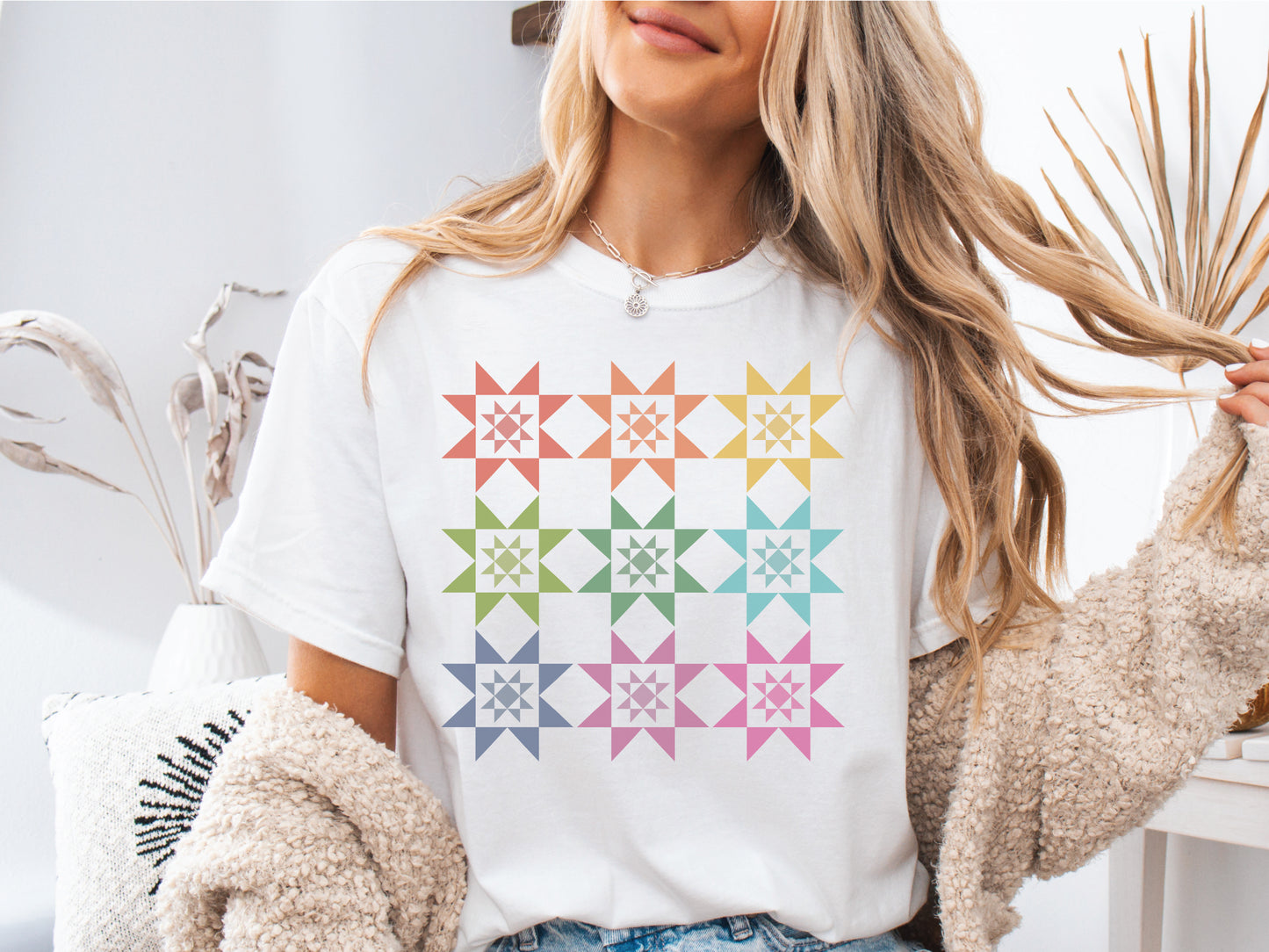 Ombre Quilt Block T-Shirt