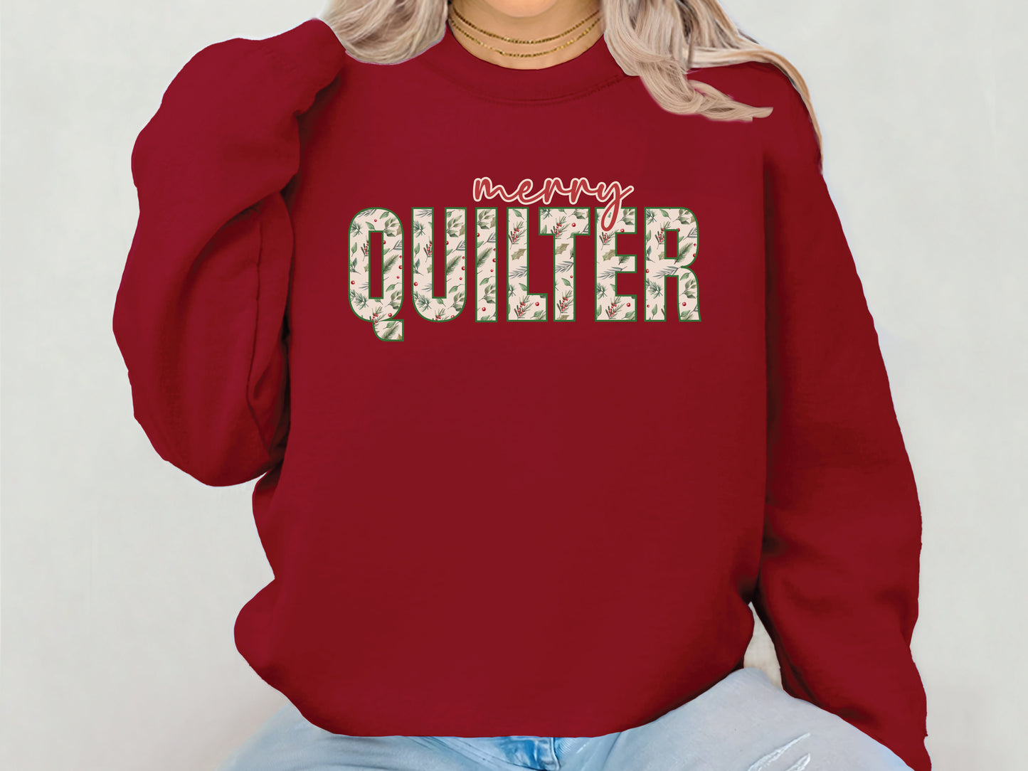 Merry Quilter Holly Sweatshirt