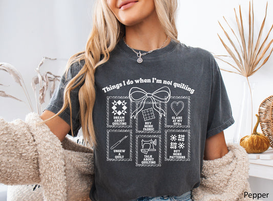 Things I Do When I'm Not Quilting T-Shirt