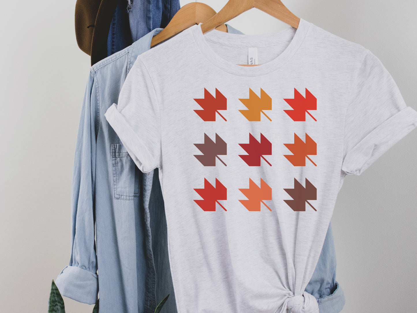 Autumn Leaf Quilt Block T-Shirt