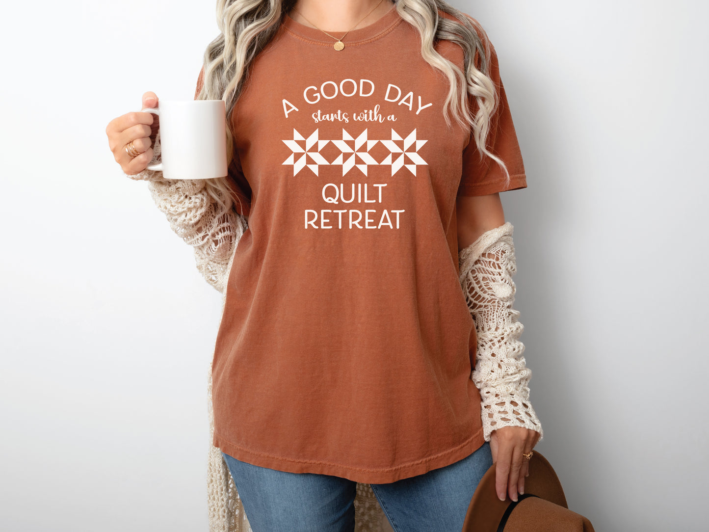 A Good Day Starts With A Quilt Retreat T-Shirt