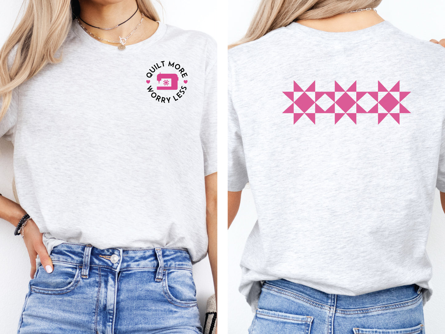 Quilt More, Worry Less T-Shirt