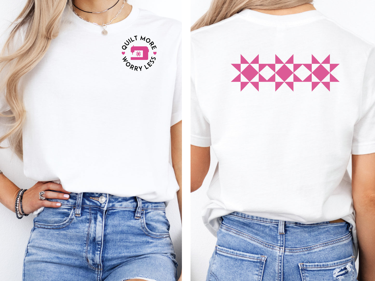 Quilt More, Worry Less T-Shirt