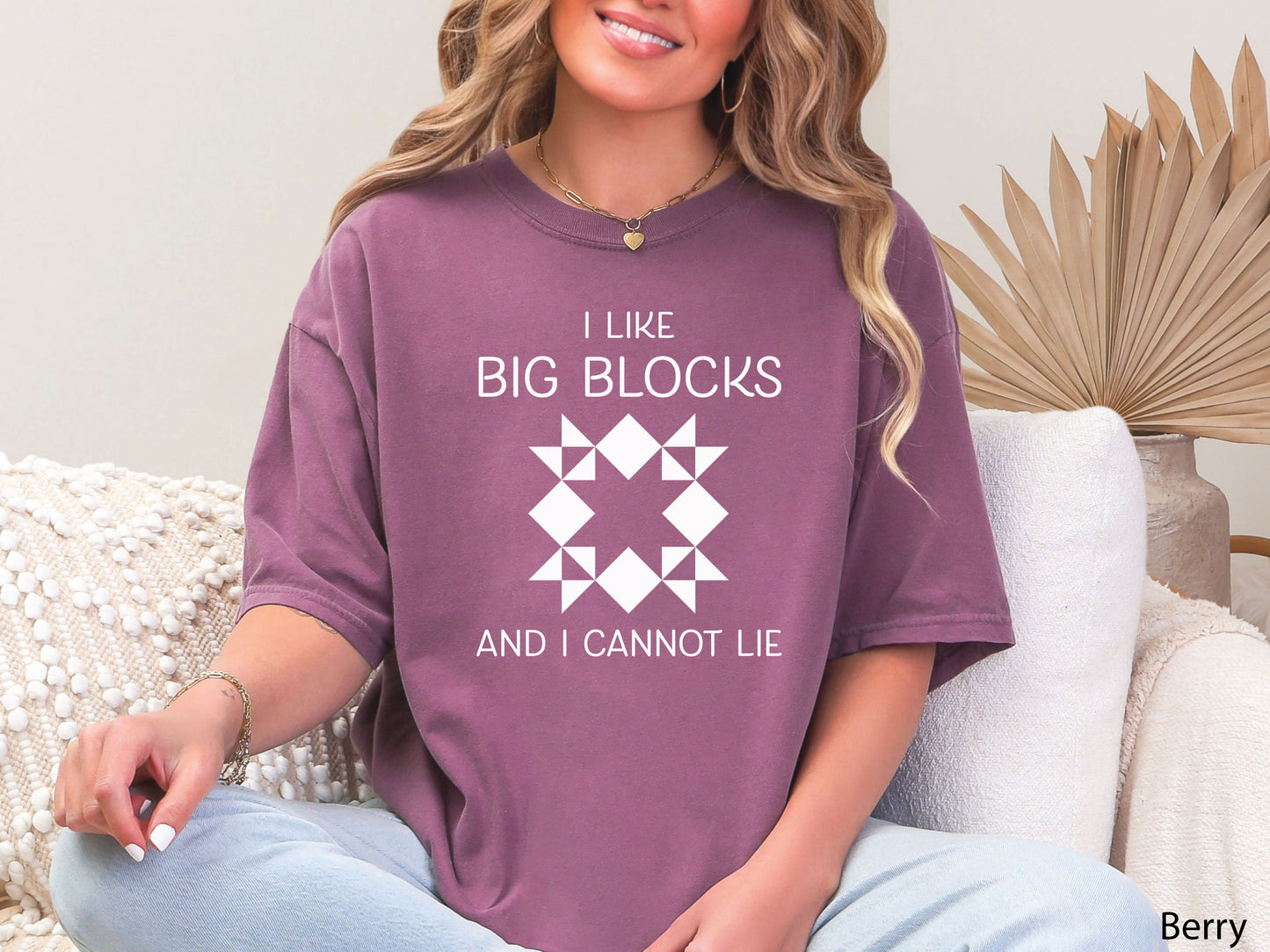 I Like Big Blocks And I Cannot Lie Quilting T-Shirt
