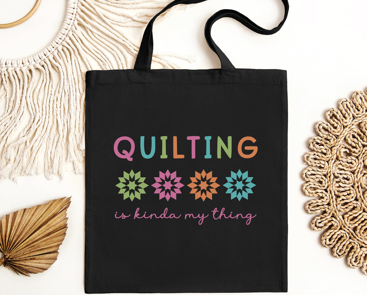 Quilting Is Kinda My Thing Canvas Tote Bag