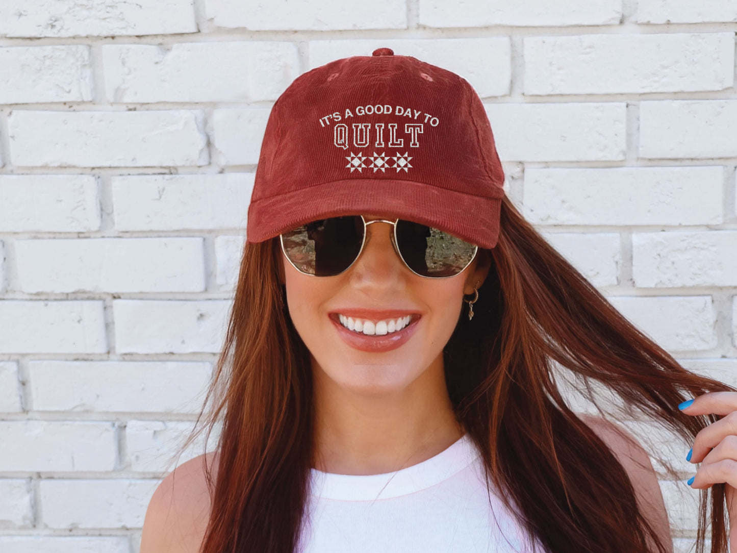 Good Day To Quilt Embroidered Hat