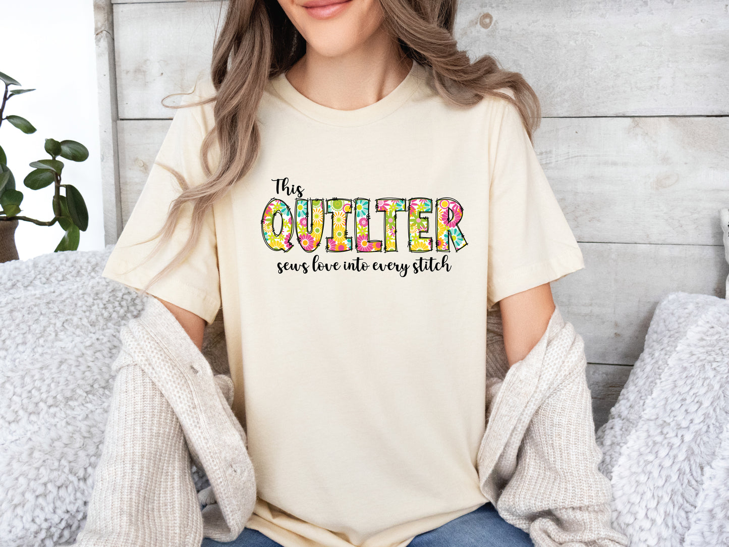 This Quilter Summer Floral T-Shirt
