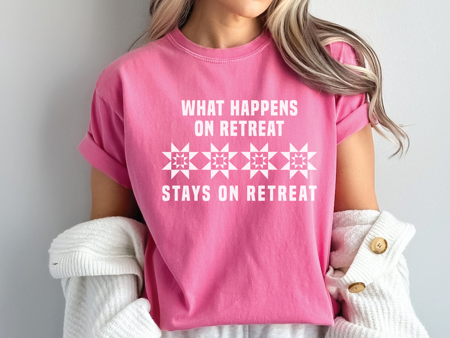 What Happens On Quilt Retreat T-Shirt