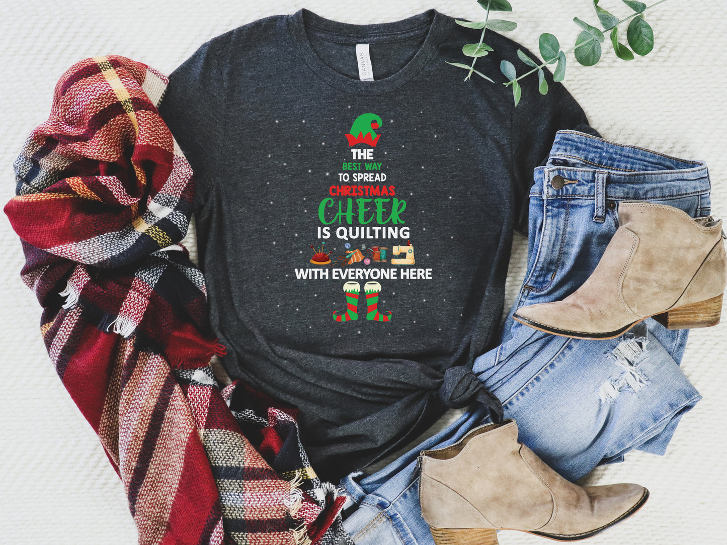 Spread Christmas Cheer Quilter T-Shirt