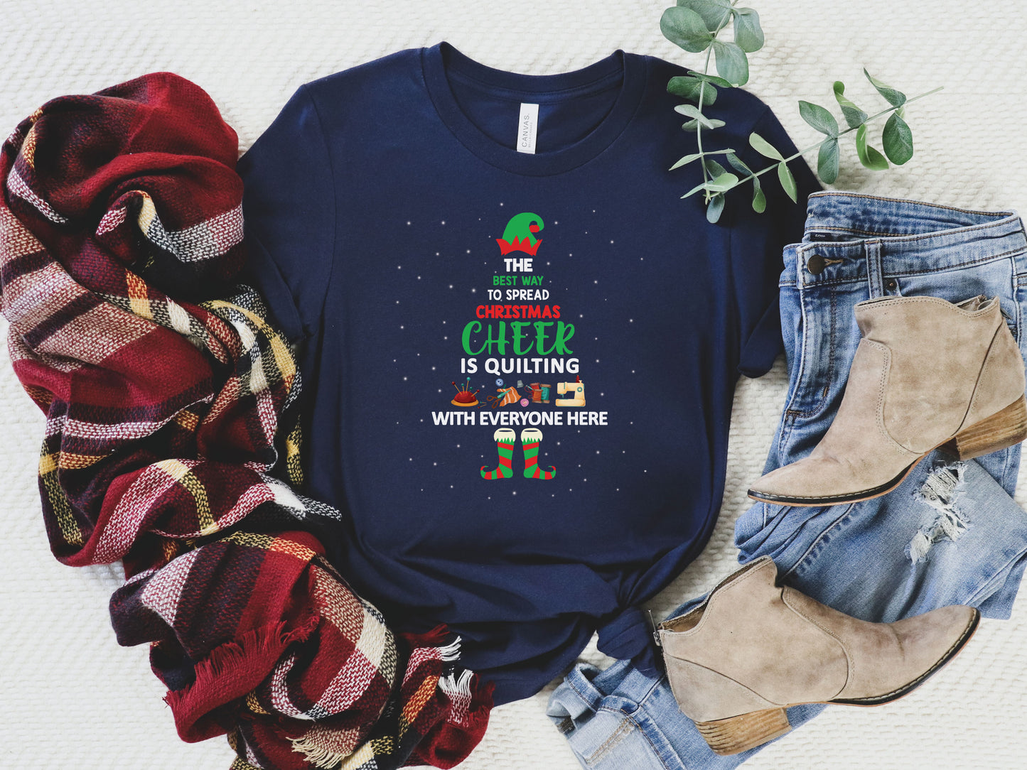 Spread Christmas Cheer Quilter T-Shirt