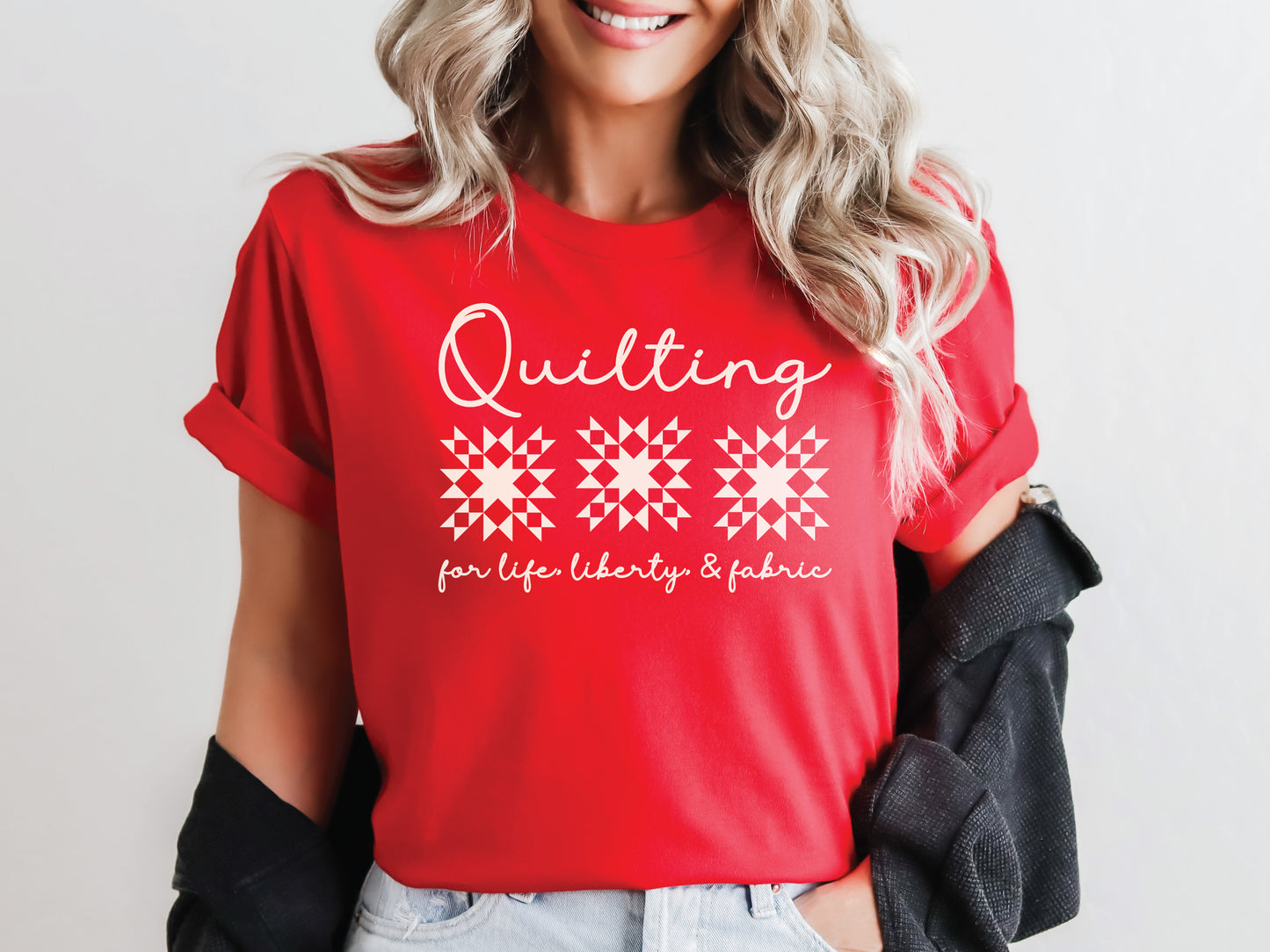 Quilting for Life, Freedom & Fabric T-Shirt