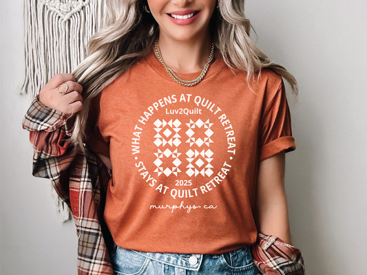 Luv2Quilt Custom Quilt Retreat T-Shirt